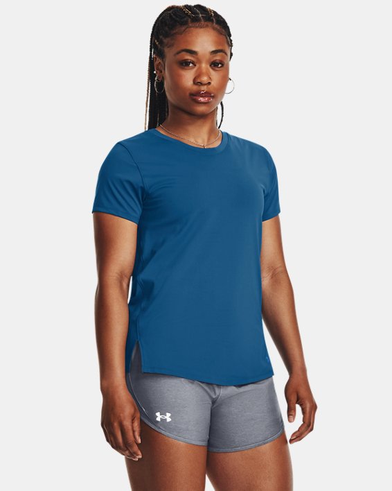 Women's UA Iso-Chill Laser T-Shirt, Blue, pdpMainDesktop image number 0